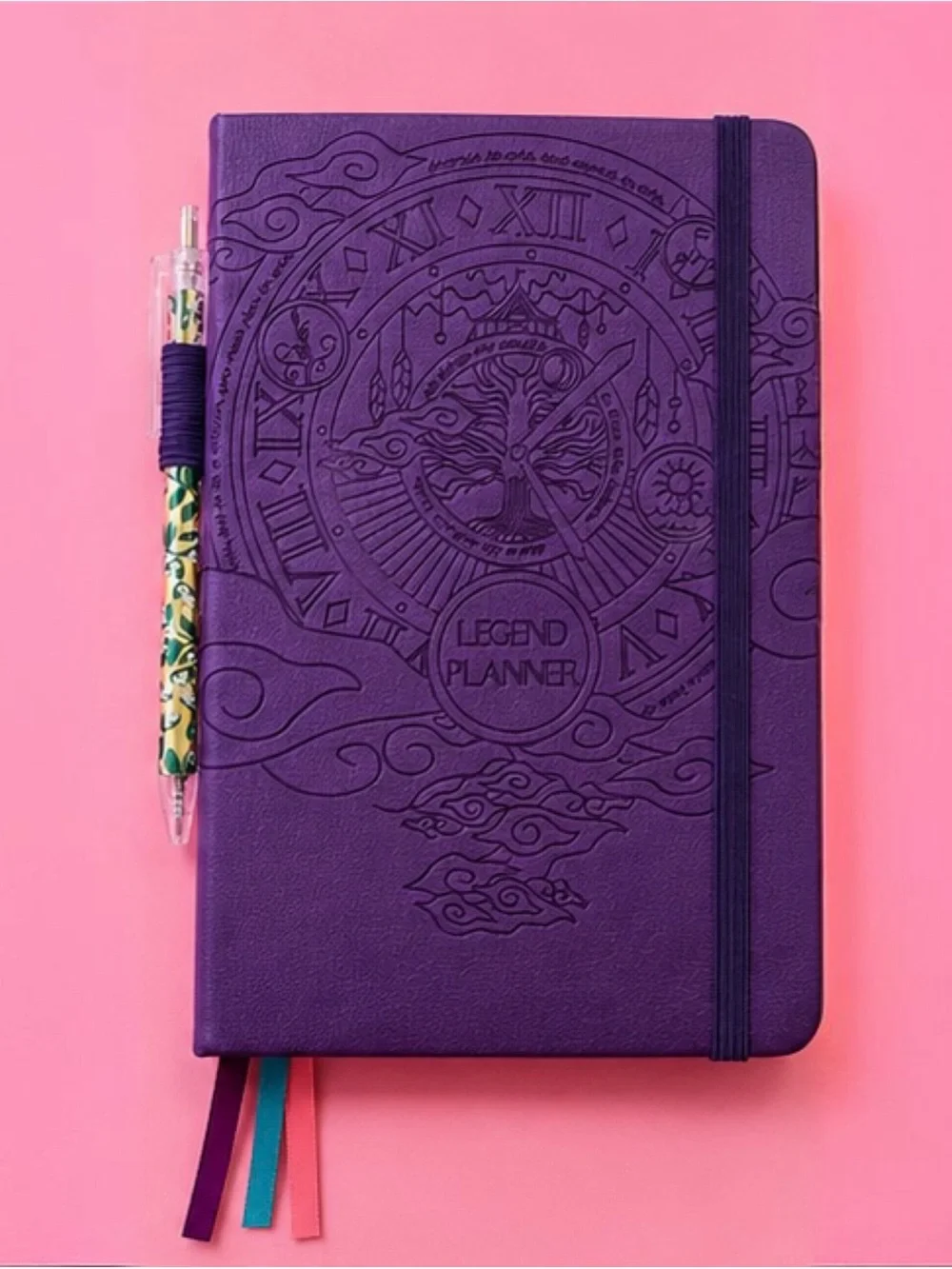 Legend Planner Hardcover Purple Notebook